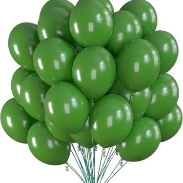 Imagem de Pacote com 20 balões vintage de látex verde abacate de 30 cm para aniversário, casamento, chá de bebê, formatura, revelação de gênero de noivado, aniversário, Natal, decorações de festas de fim de ano