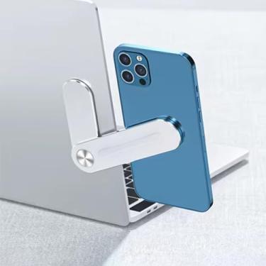 Imagem de Suporte ajustável para laptop, suporte magnético para celular, suporte de expansão portátil dobrável para computador compatível com smartphone