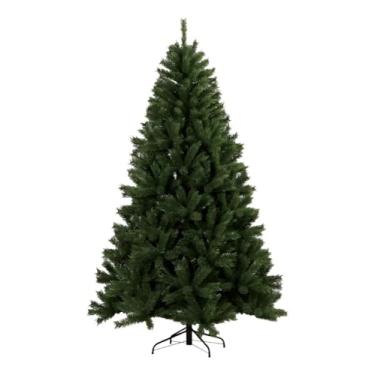Imagem de Árvore de Natal Tradicional Verde, 180cm de Altura, 400 Galhos, Base de Ferro, Pinheiro Realista para Decoração Natalina