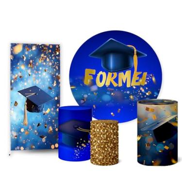 Imagem de Trio Capas Cilindro + Painel Sublimado + Painel Lateral Formatura (K2FOR0006)