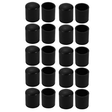 Imagem de Protetores de piso de perna de cadeira de diâmetro interno de 10 m tampas de pontas de pés de mesa 20 peças
