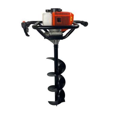 Imagem de Perfurador de Solo a Gasolina com broca 80x20cm 52cc 2,5HP Carbon Fak