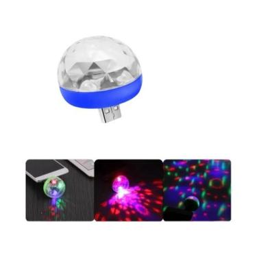 Imagem de Luz De Disco LED USB Colorida Para DJ, Efeito De Luz Para Festas, Ilum