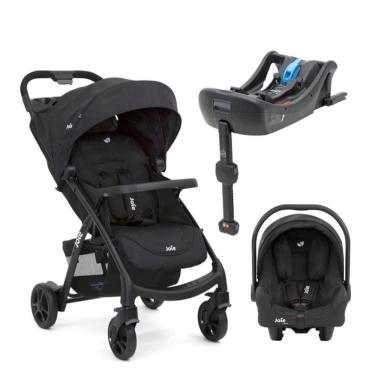 Imagem de Travel System Joie Muze Com Bebê Conforto Juva E Base Isofix Preto Coal