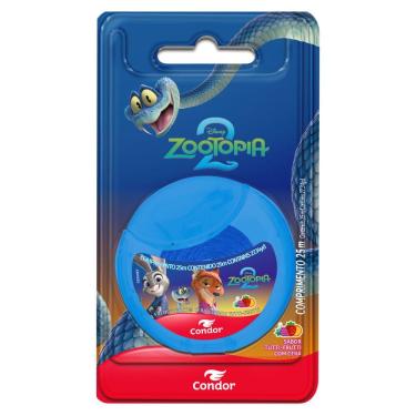 Imagem de Fio Dental com Cera Tutti-Frutti Zootopia 2 Condor 25m