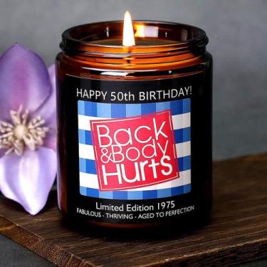 Imagem de Vela perfumada Friectavy, presente de aniversário de 50 anos para ela 