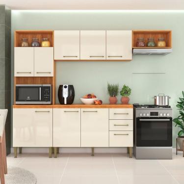 Imagem de Cozinha Compacta 2 Peças 198cm X 240cm Malu Cinamomo-off White