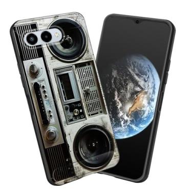 Imagem de smauncucn Capa para Revvl 8, capa protetora antiderrapante de poliuretano termoplástico macio e fina para T-Mobile Revvl 8 16.8 cm 2025, retrô Boombox