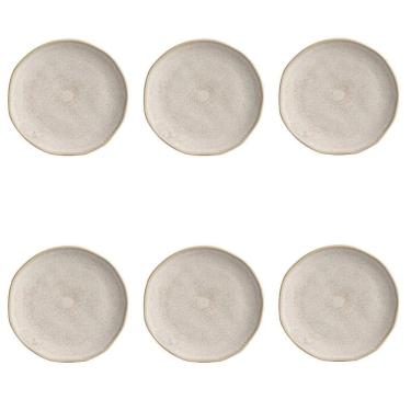 Imagem de Conjunto De Pratos De Sobremesa 06 Peças Orgânico Latte Porto Brasil