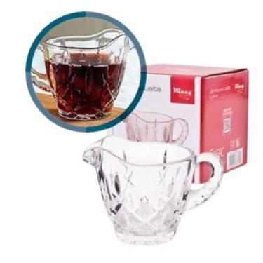 Imagem de Mini Jarra Molheira Leiteira De Vidro Transparente Luxus 175ml - WINCY