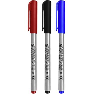 Imagem de Caneta CD-DVD 2 mm, Newpen, Marcador, 3 Unidades, Multicor