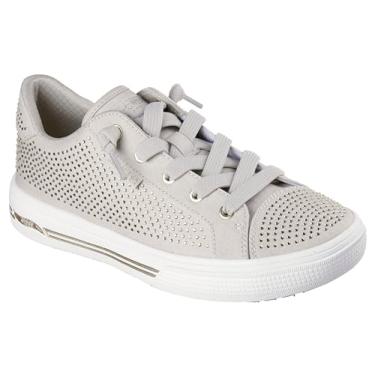Imagem de Skechers Tênis feminino Arch Fit Arcade-Gem Steps, Cinzento/dourado, 40
