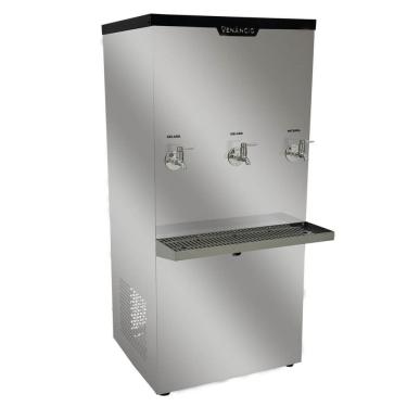 Imagem de Bebedouro Industrial Refrigerado Venâncio Bi100 Inox 100 Litros 127v 60hz 3 Torneiras Geladas 50688