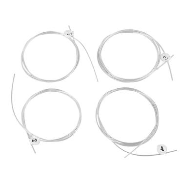 Imagem de Conjunto de 4 cordas ukulele de nylon transparente quente timbre profissional conjunto de cordas