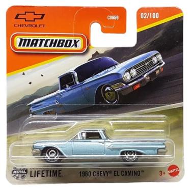 Imagem de Matchbox - 1960 Chevy EL Camino - MBX Road Trip 02/100 - JFT05 - Short Card - Light Blue Metallic - Chevrolet - Superfast Lesney - Mattel 2024-1:64