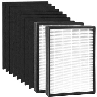 Imagem de YDATTH Conjunto de filtro de substituição 83195 compatível com purificadores de ar Kenmore/Sears 83254 83396 85254 F-K3 com 2 filtros e 8 filtros de carvão ativado