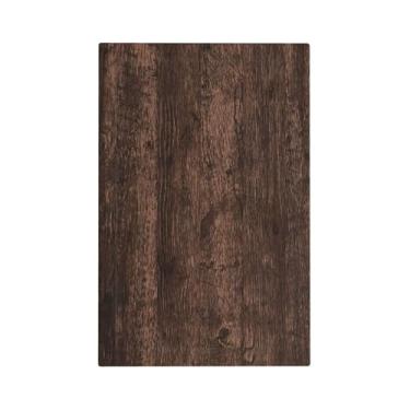 Imagem de Placa de cobertura de interruptor de luz rústica marrom escuro grão de madeira 1 gangue sem dispositivo placas de parede elétricas em branco placa frontal placa decorativa para decoração de quarto de