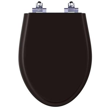 Imagem de Assento Sanitário Laqueado Soft Close Absolute Preto Para Vaso Ideal Standard