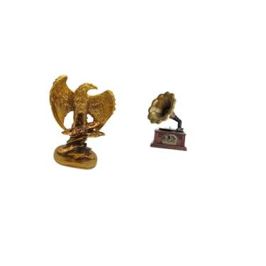 Imagem de Fenteer Estátua Escultura Ornamento de Mesa Arte Presente Colecionável Estátua Vintage Estatueta de Resina Ornamento Retro para Estantes Casa Sala de Jantar E