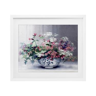 Imagem de Stupell Industries Pintura elegante vaso branco emoldurado sob vidro, design por Lettered and Lined, 33 x 40 cm