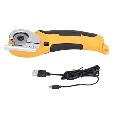 Imagem de Tesoura Elétrica Sem Fio, Tesoura Elétrica Manual Com Apontador Automático, Tesoura Elétrica Manual Com Lâmina para Cortar Tecidos, Tapetes