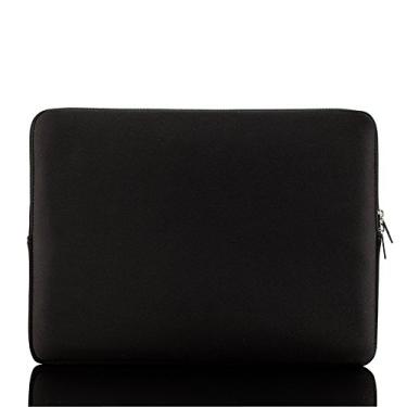 Imagem de Matybobe Bolsa de manga macia com zíper, bolsa portátil de substituição para laptop Book Air Pro Retina Ultrabook de 13 polegadas, preto