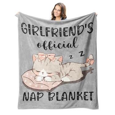 Imagem de Peliny Chrid Presentes para namorada, Natal, aniversário de 1 ano/dia dos namorados/presentes de aniversário para namorada, presente de casamento de aniversário para mulheres/ela, cobertores de lã