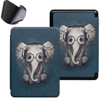 Imagem de Yzlvigrous Capa para Kindle Paperwhite 12th/Coloroft Signature Edition 1ª Geração 2024, Tampa Traseira de TPU Macia de 7 Polegadas com Sono/despertar Automático, Modelo: SA569P/SA568B/SA59CP