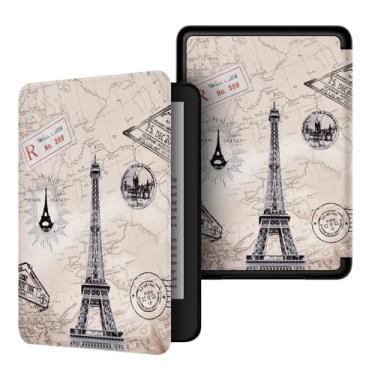 Imagem de Yzlvigrous Capa para Kindle Paperwhite 5/6/7th Gen 2012/2013/2015, Modelo Compatível com Estojo de 6 Polegadas: DP75SDI/EY21, Capa Ultra Slim PU com Sono Automático/Wake