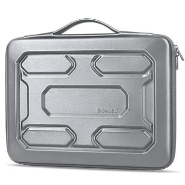 Imagem de Capa protetora para laptop de 13,3” DOMISO, com alça, à prova de impactos, à prova d'água, de EVA, para notebooks de 13-13,3”, MacBook Air/MacBook Pro Retina/Dell XPS/HP 13” (prateada)