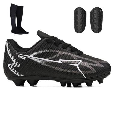 Imagem de Kit de Chuteira Infantil de Campo/Trava para Meninos + Meião e Caneleira-Masculino