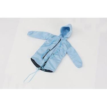 Imagem de ATSTORYTIDE 1/6 Ratio of Women's Clothing，Windcoat Jacket, Long Coat, Autumn and Winter top (Light Blue)