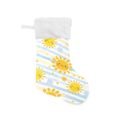 Imagem de GakkiGii Pacote com 2 meias fofas de Natal, decoração grande para pendurar na parede da árvore da lareira, 45 x 31 cm