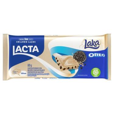 Imagem de Chocolate Laka Branco Oreo Lacta 80g