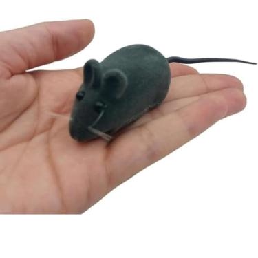 Imagem de Ratinho Sonoro Para Gatos, Brinquedo Interativo, Vinil, Som Realista, 50 Unidades, 3x6cm, Sem Pilhas