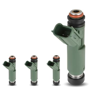 Imagem de HYR 232500D040 Conjunto de 4 injetores de combustível de 12 furos para Toyota Chevy Pontiac 1.8L 2000-2005 Celic MR2 Spyder 2000-2004 Corolla 2003-2006 Matrix, 00-02 Prizm, 03-06 Vizm be, gás