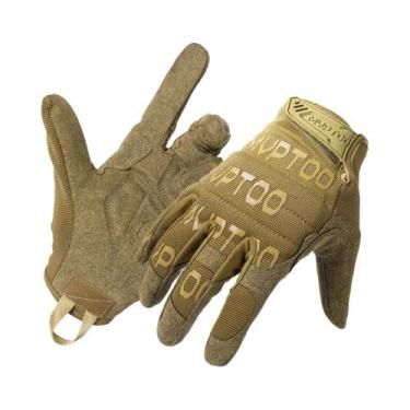 Imagem de Luvas Táticas Masculinas Com Tela Sensível Ao Toque, Antiderrapantes E