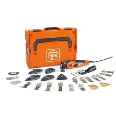 Imagem de Fein MultiMaster MM 700 Max Top Oscilante MultiTool Conjunto com QuickIn, Sistema Anti-Vibração e Corte Eletrônico de Segurança - 450 W, Suporte de Ferramenta StarlockMax - 72296864090