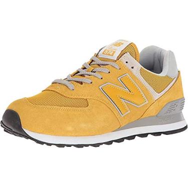 Imagem de New Balance 574 V2 Essential Tênis masculino, Varsity Gold/Varsity Gold, 9.5