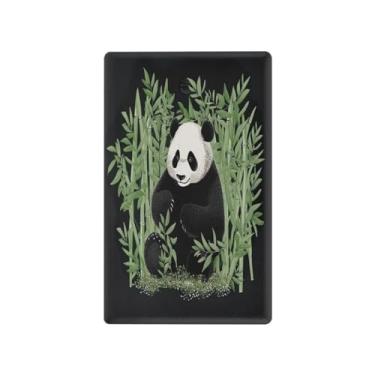 Imagem de Wassud Panda com placa de cobertura de interruptor de luz de bambu, capas de tomadas duplex, placa de parede, decoração de casa, sala de estar, quarto, decoração