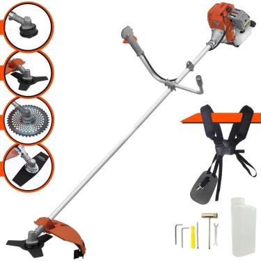 Imagem de Cortador de Grama À Gasolina Tekna RL520ACG2 52cc 2HP 2T Completa Com Carretel de Nylon + Faca 2 Pontas + Faca 3 Pontas + Faca 40 Dentes de Vídea