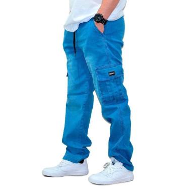Imagem de Calça Brack Jeans Regular Cargo Action Claro Plus Size-Unissex