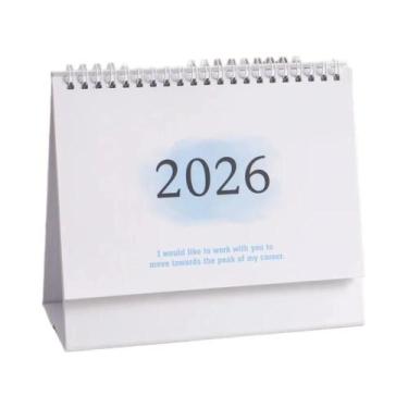 Imagem de Calendário De Mesa Grande 2026 Em Inglês, Planejador Anual, Mensal E D