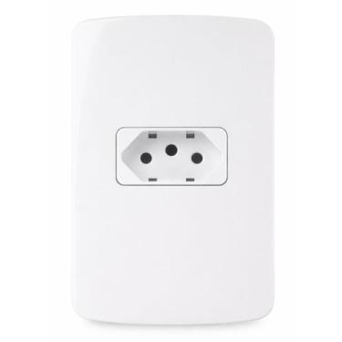 Imagem de Placa 4x2 com 1 Tomada Padrão Brasileiro 2P+T 10A/250V B3 - MarGirius