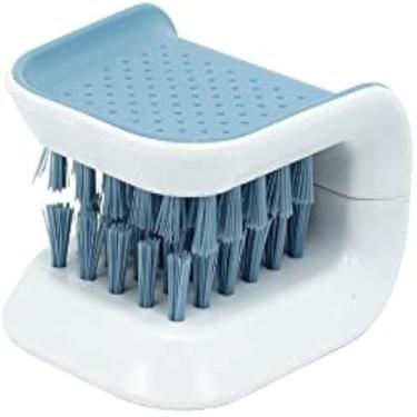 Imagem de Escova de limpeza, com cerdas macias, remove sujeiras, util e resistente, para talheres, pratica, inovadora.