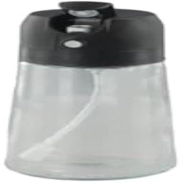Imagem de Recipiente de vidro para azeite e vinagre, borrifador preto, 450ml, pratico.