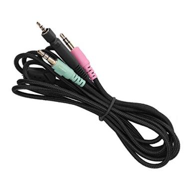 Imagem de Pissente Cabo de Fone de Ouvido Cabo do Fio de Fio de Fone de Ouvido Com de Cobre OFC 2M de Comprimento para PC 373D GSP350 GSP500 GSP600 G4me One Game Zero