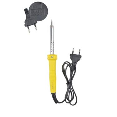 Imagem de Ferro de Solda 40W, 127V, Ponta Fina, Cabo Ergonômico, Aquecimento Rápido, 21cm, para Eletrônica e Artesanato