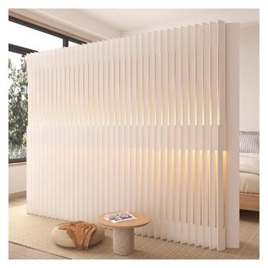 Imagem de Room divider Divisor de sala dobrável com tela de papel luminosa, painel de parede acordeão independente, decoração de fundo de parede(5X1.8M/16.4X5.9FT)