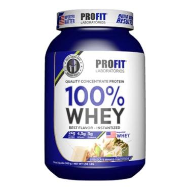 Imagem de 100% Whey Concentrate - 900g Chocolate Branco com Pistache - Profit